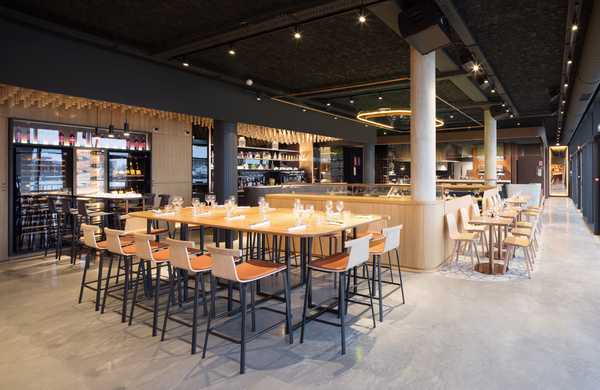Interior design of a bistronomic restaurant