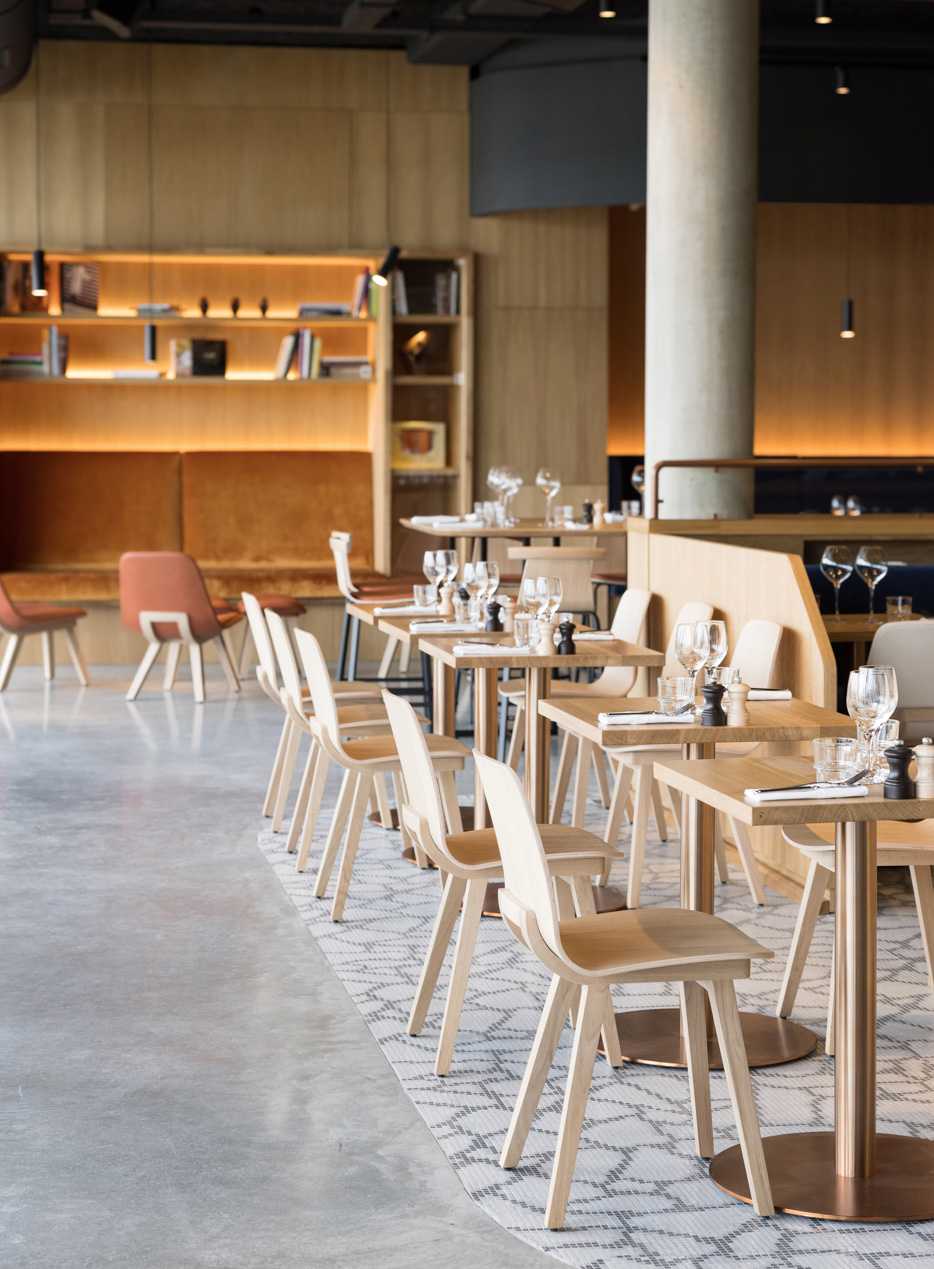 Restaurant renovated by an architect specializing in commercial architecture