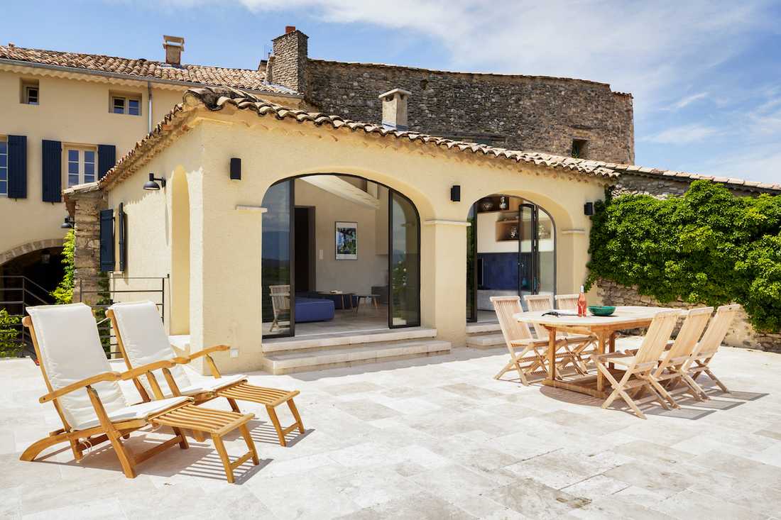 Rénovation intérieure d'une villa provençale - terrasse