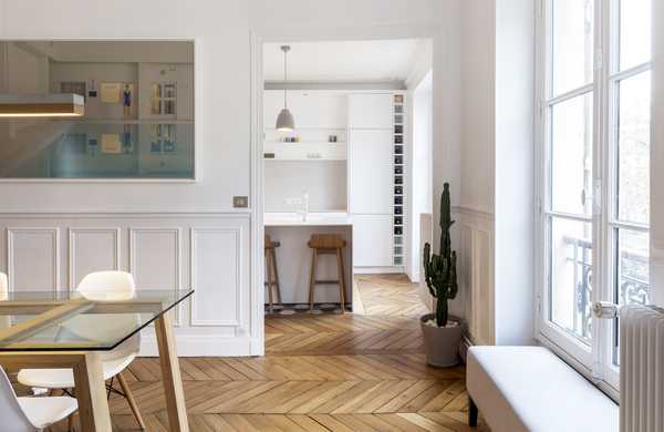 Rénovation intérieure d’un appartement haussmannien de 100m2 par un architecte d'intérieur à Nîmes