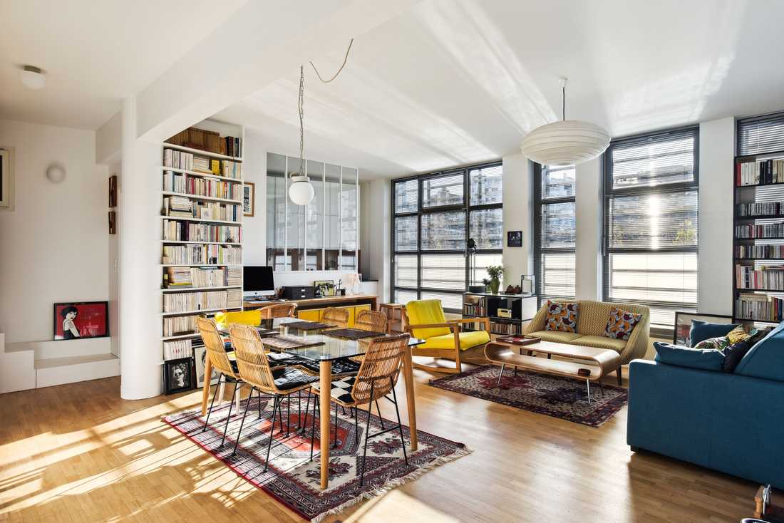 Rénovation énergetique d'un appartement style loft par un architecte à Nîmes